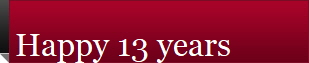 Happy 13 years