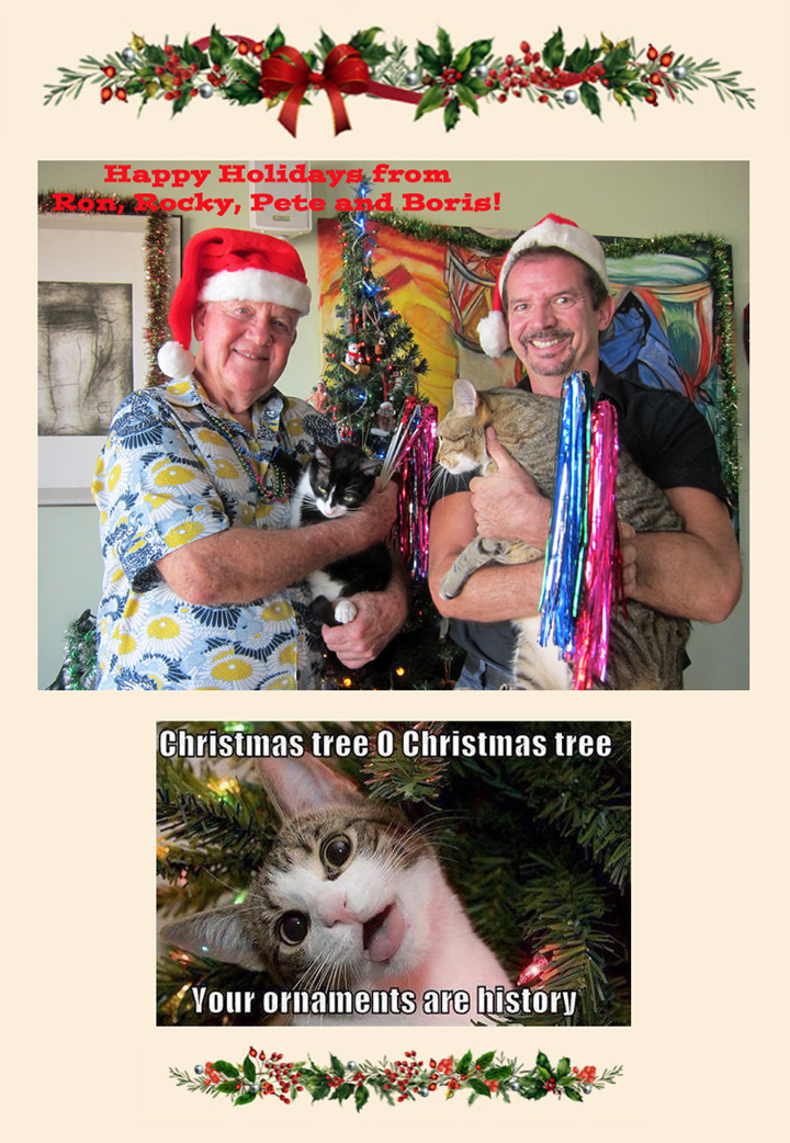 Ron-n-Pete-Happy Holidays 2015-cats