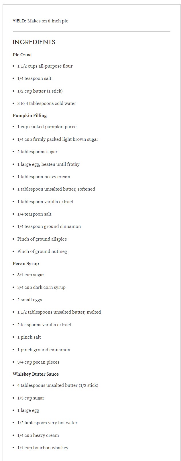 Pumpkin-Pecan Pie with Whiskey Butter Sauce-recipe 2