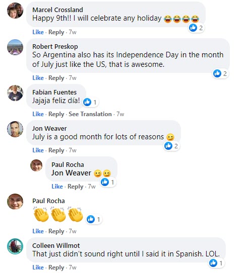 July 9 2021 - Comments 1