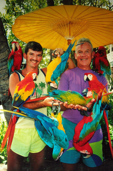 022 - Grandpa Ron and Pete in Maui, Hawaii on vacation in 1983.