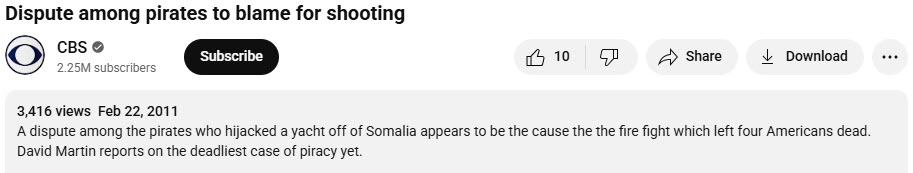 Dispute among pirates to blame for shooting